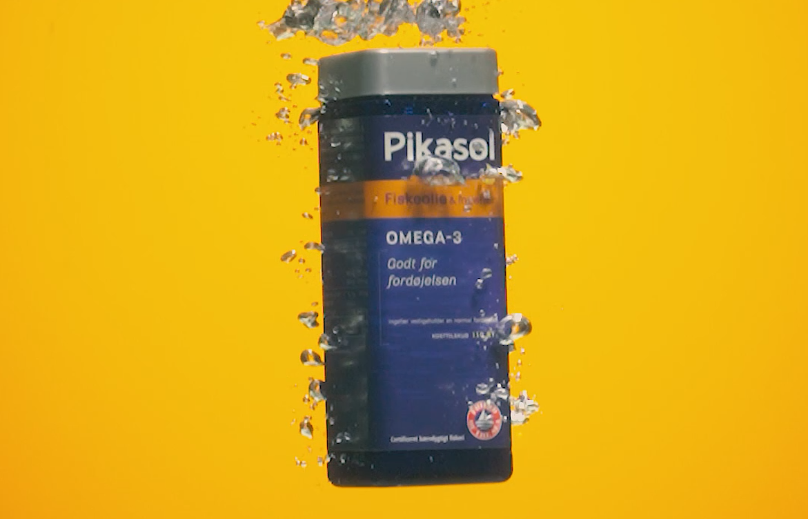 pikasol ingefær, drop i vand